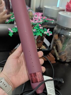 Tyme Iron Pro Matte Mauve Hair Styler with Rose Metallic Accent